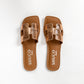 KELLY ROSEGOLD FLAT SANDAL