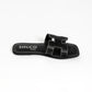 KELLY BLACK FLAT SANDAL