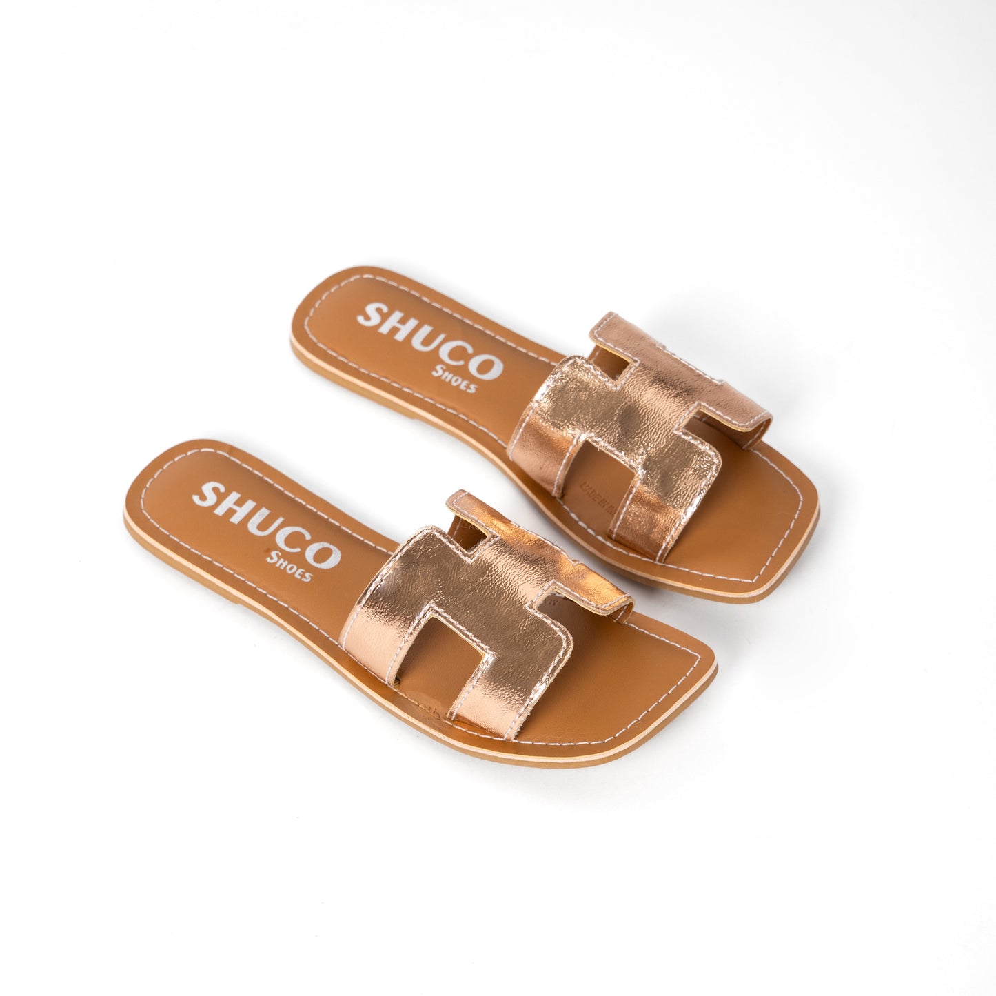 KELLY ROSEGOLD FLAT SANDAL