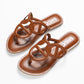 ELIZA TAN FLAT SANDAL