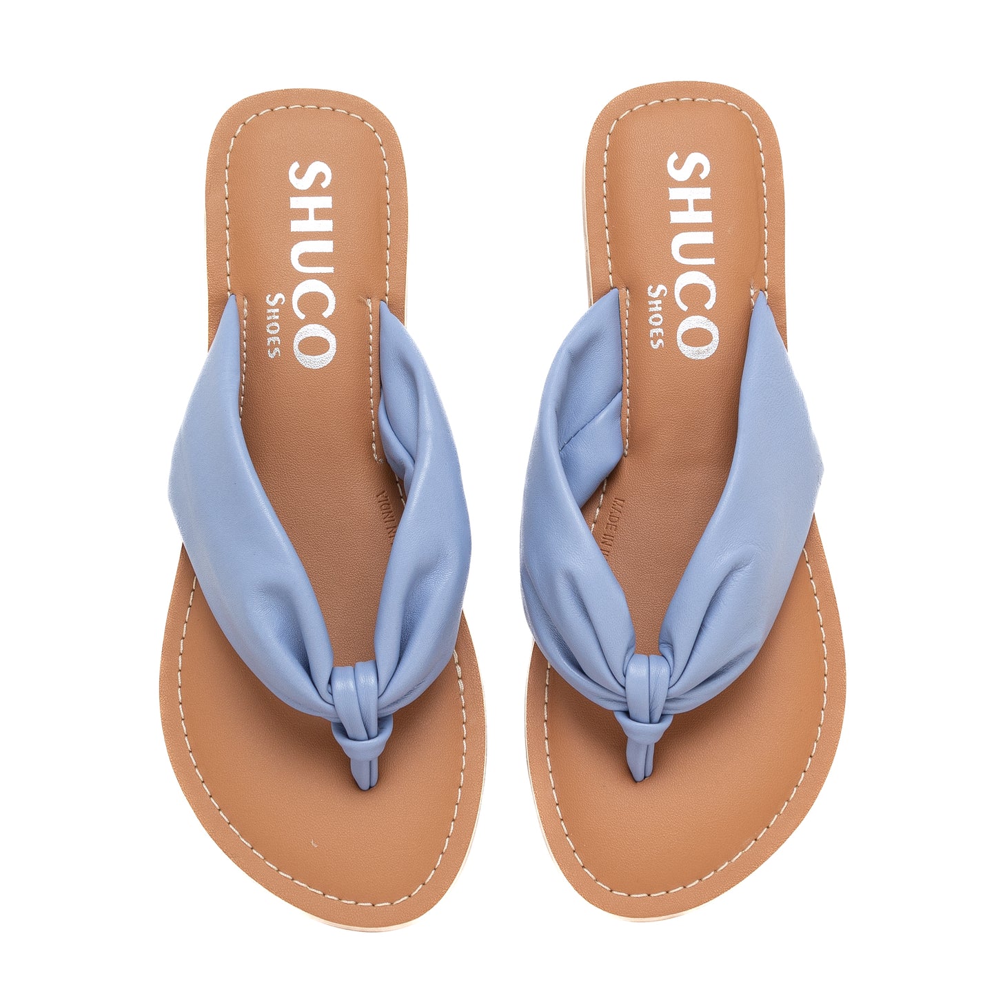 EMMY PASTEL BLUE FLAT SANDAL