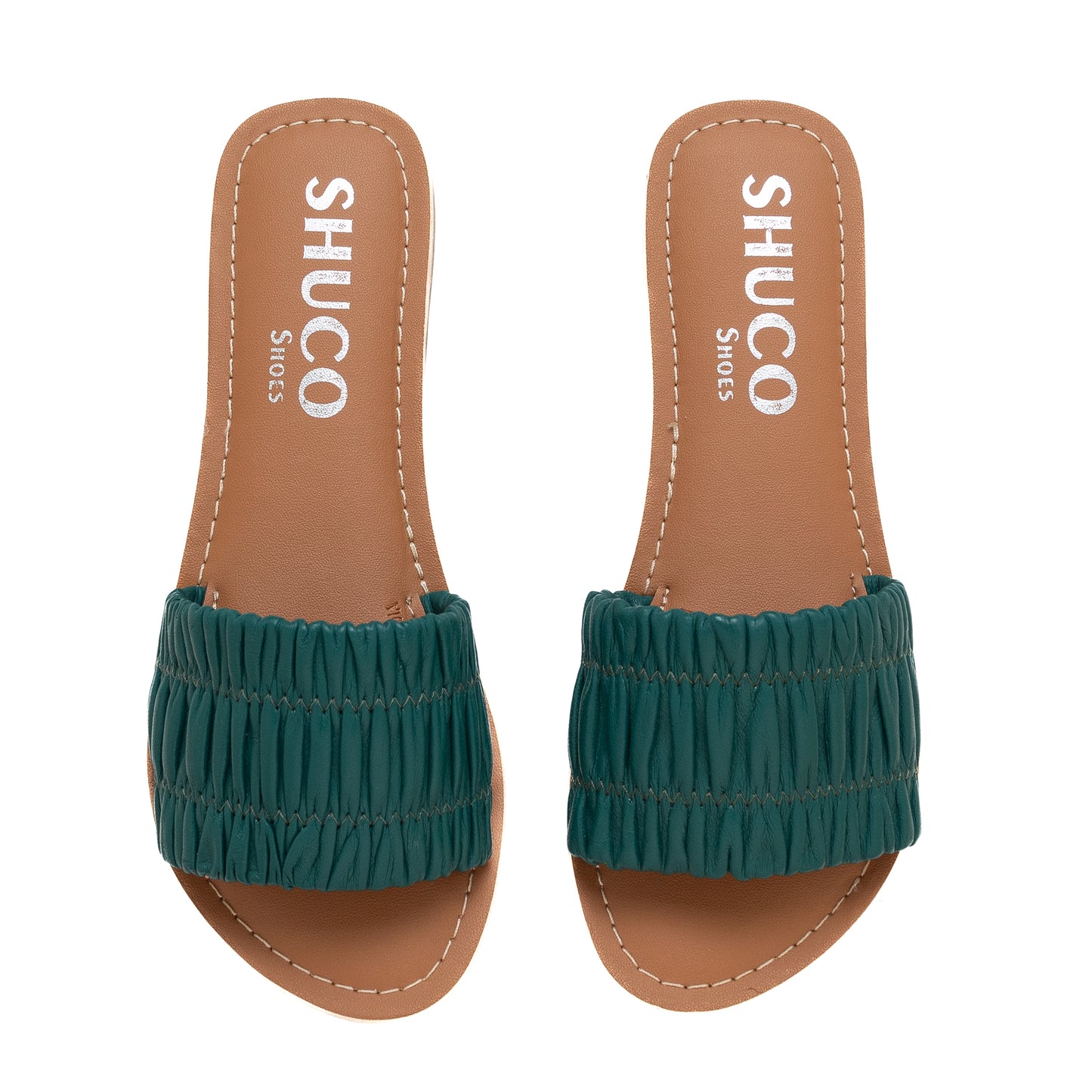 AARYA TEAL FLAT SANDAL