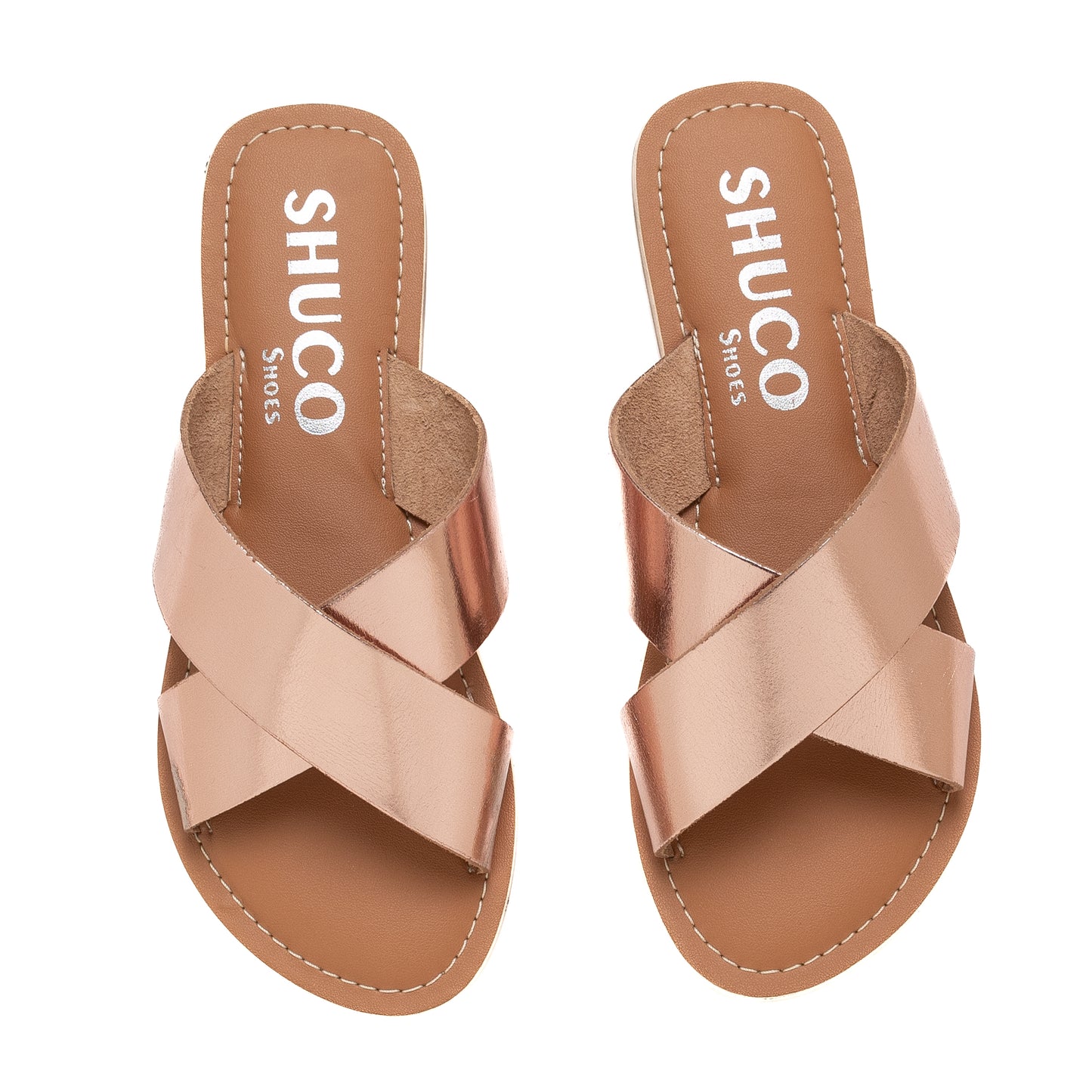 BRIA ROSEGOLD FLAT SANDAL