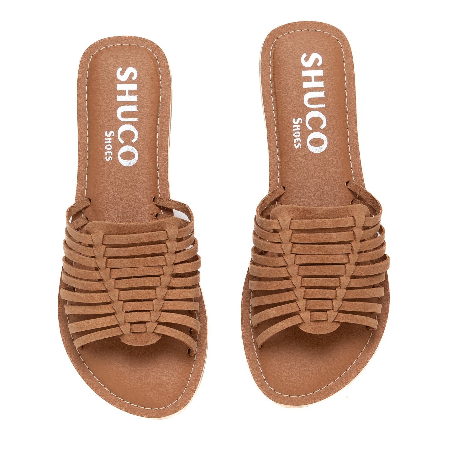 HANA TAN NUBUCK FLAT SANDAL