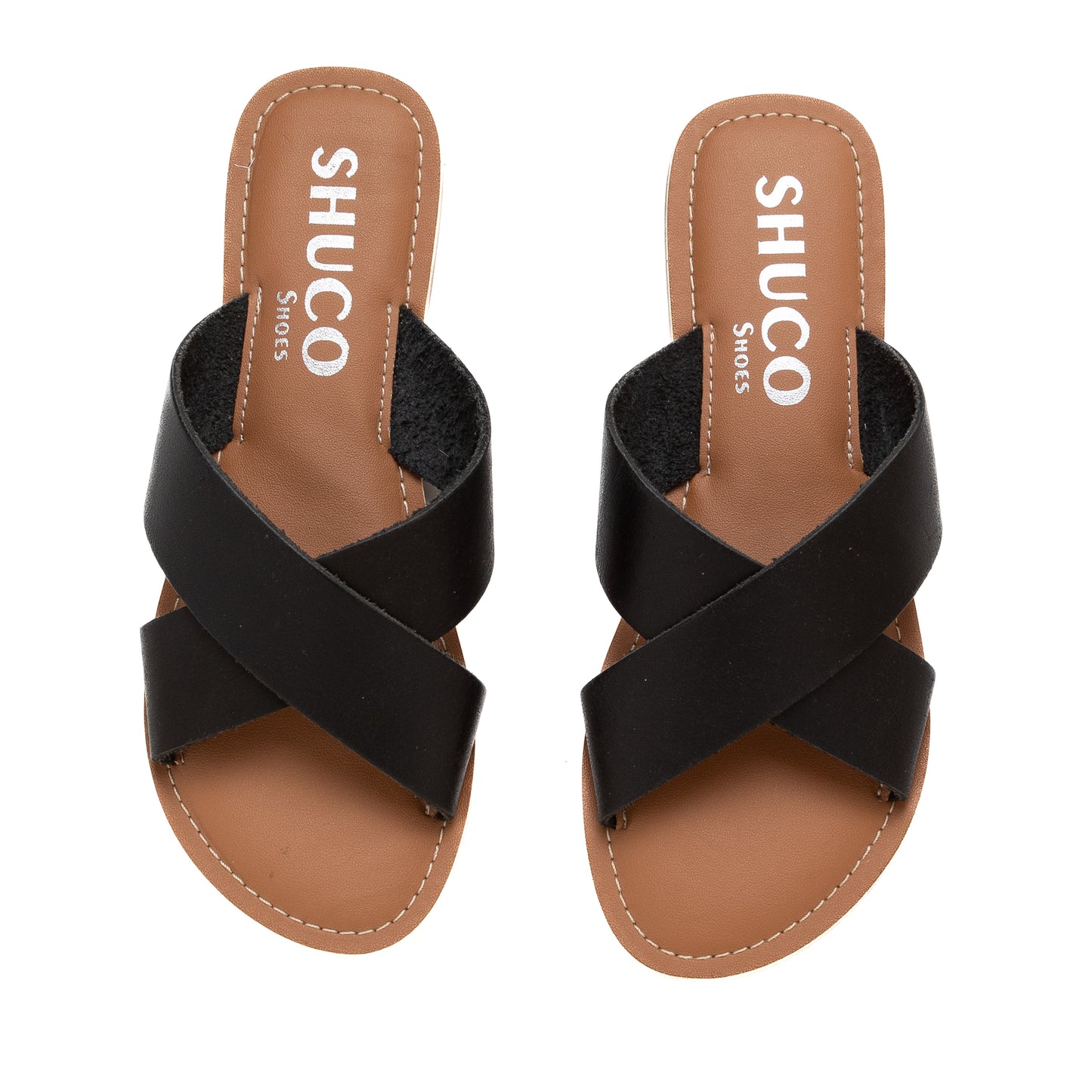 BRIA BLACK FLAT SANDAL