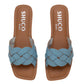 LEA BABY BLUE FLAT SANDAL