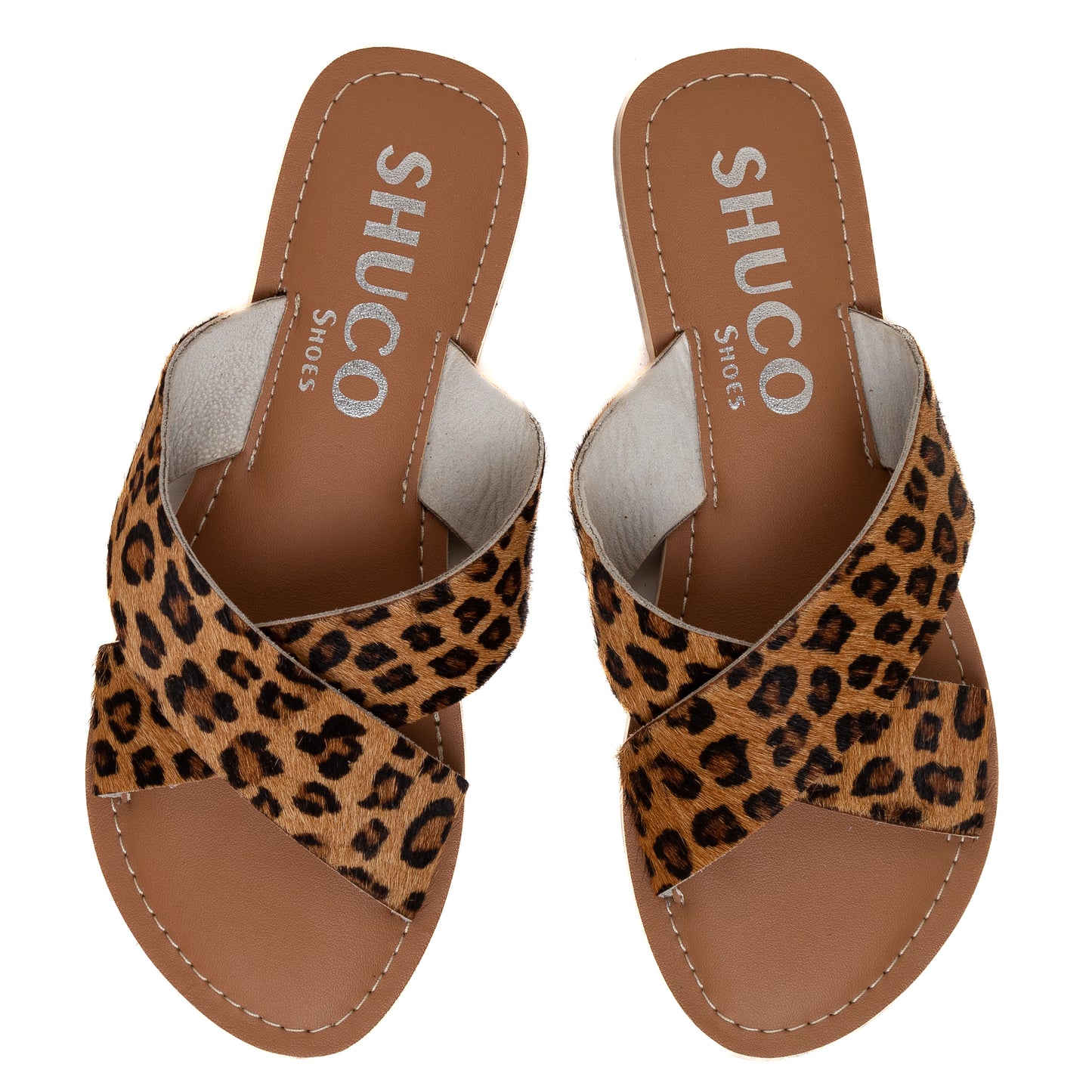 BRIA LEOPARD FLAT SANDAL