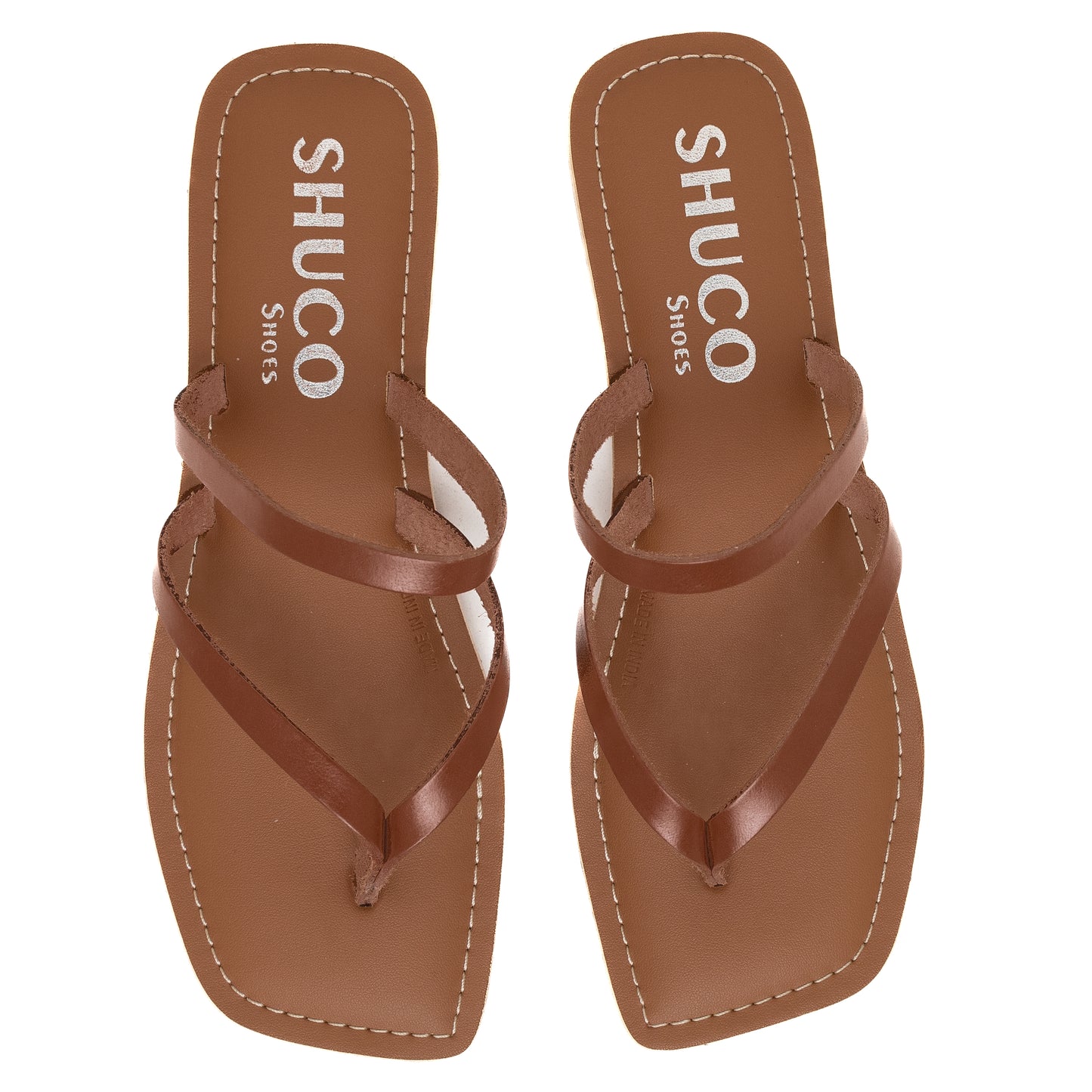 IRIS TAN FLAT SANDAL