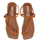 LEXI ORANGE FLAT SANDAL