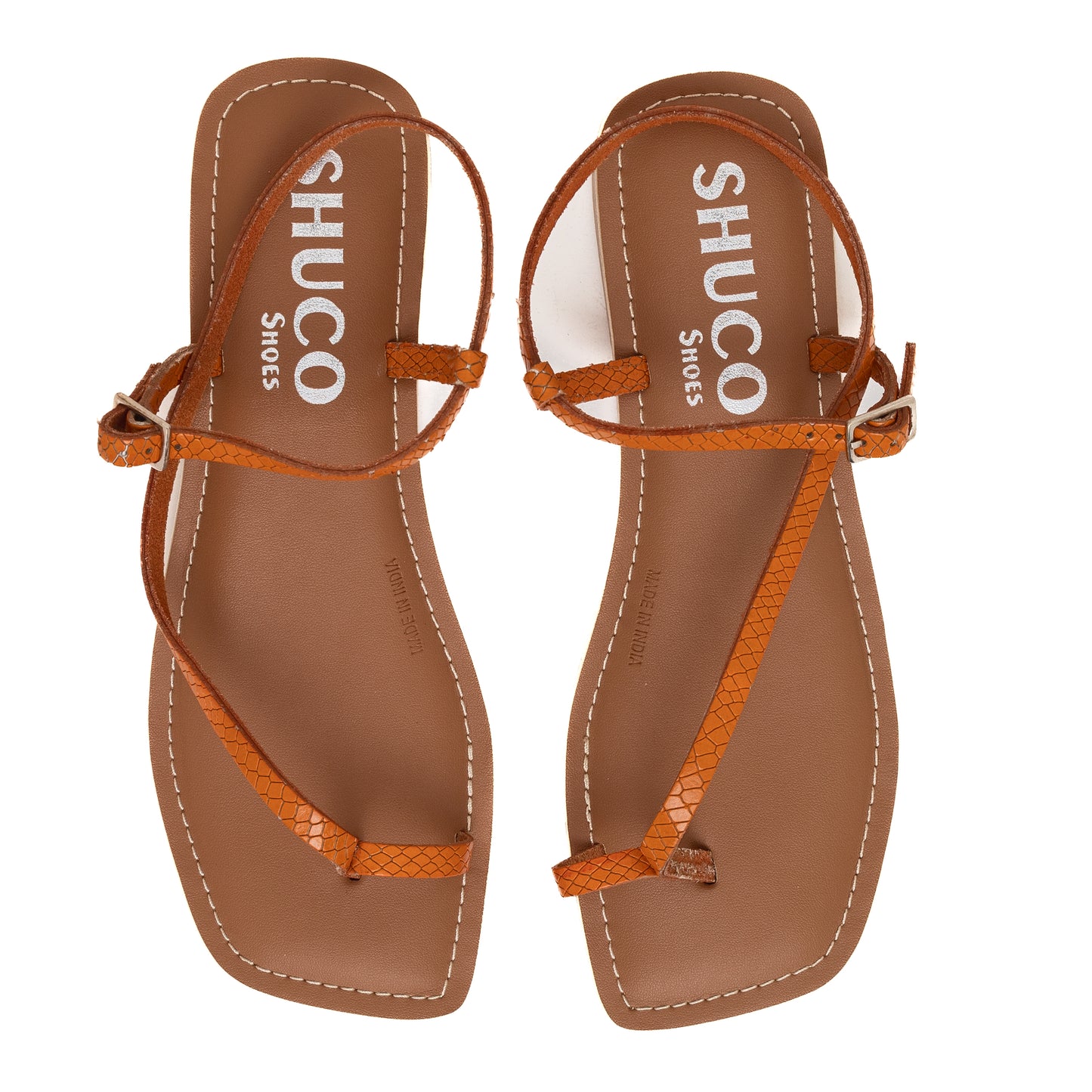 LEXI ORANGE FLAT SANDAL