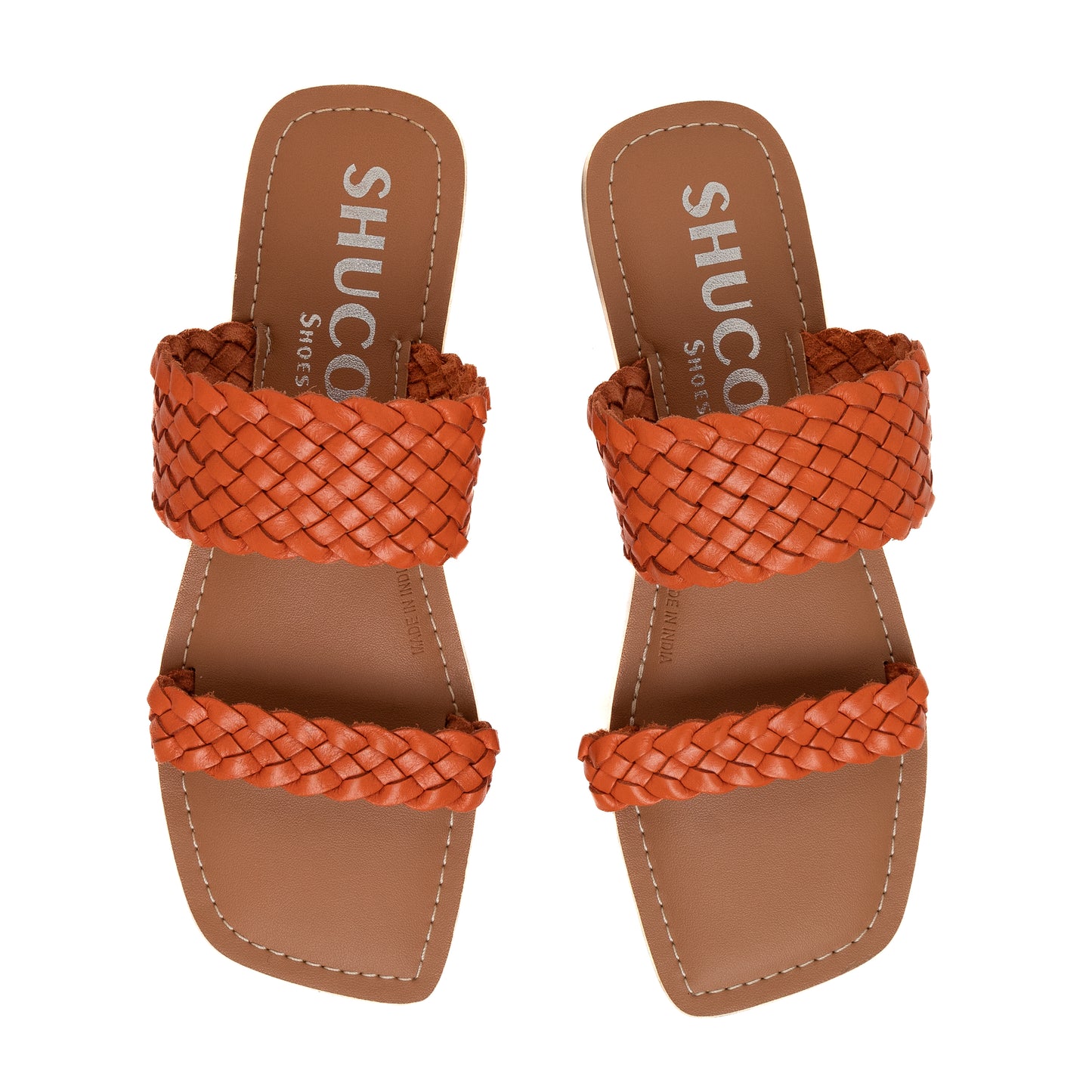 JEN ORANGE FLAT SANDAL