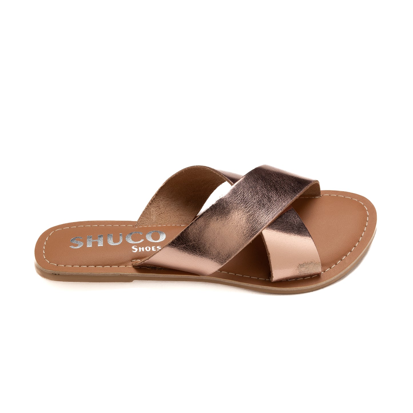 BRIA ROSEGOLD FLAT SANDAL