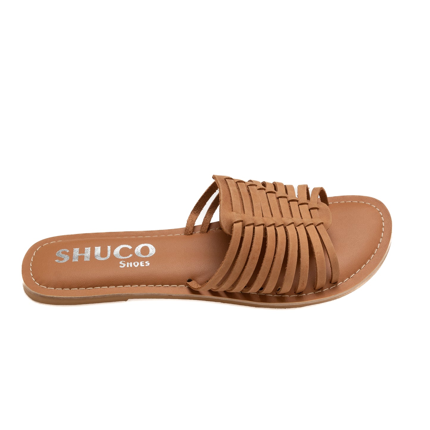 HANA TAN NUBUCK FLAT SANDAL