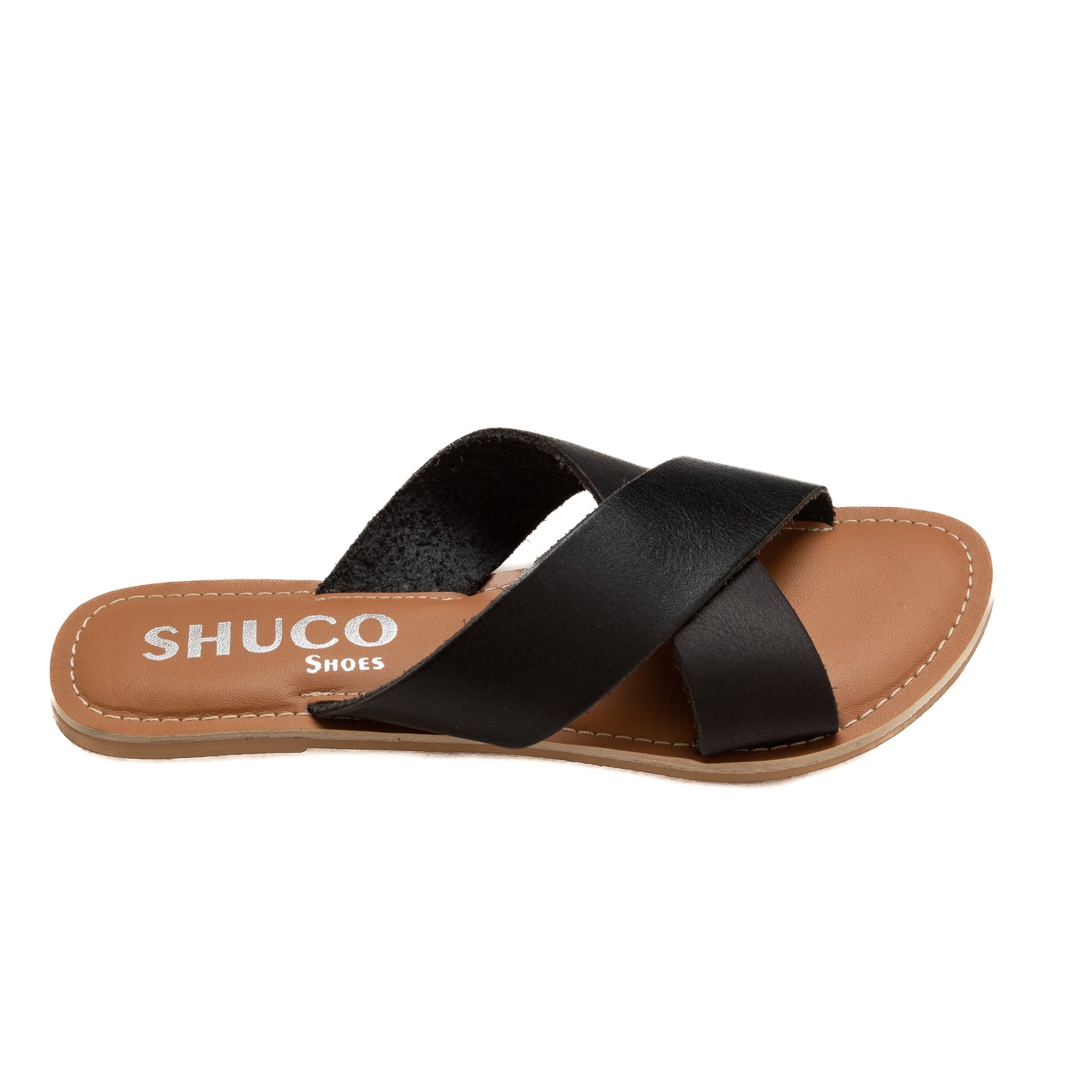 BRIA BLACK FLAT SANDAL