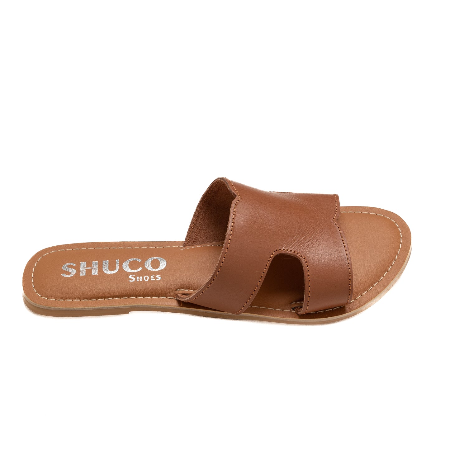 KARA TOBACCO FLAT SANDAL