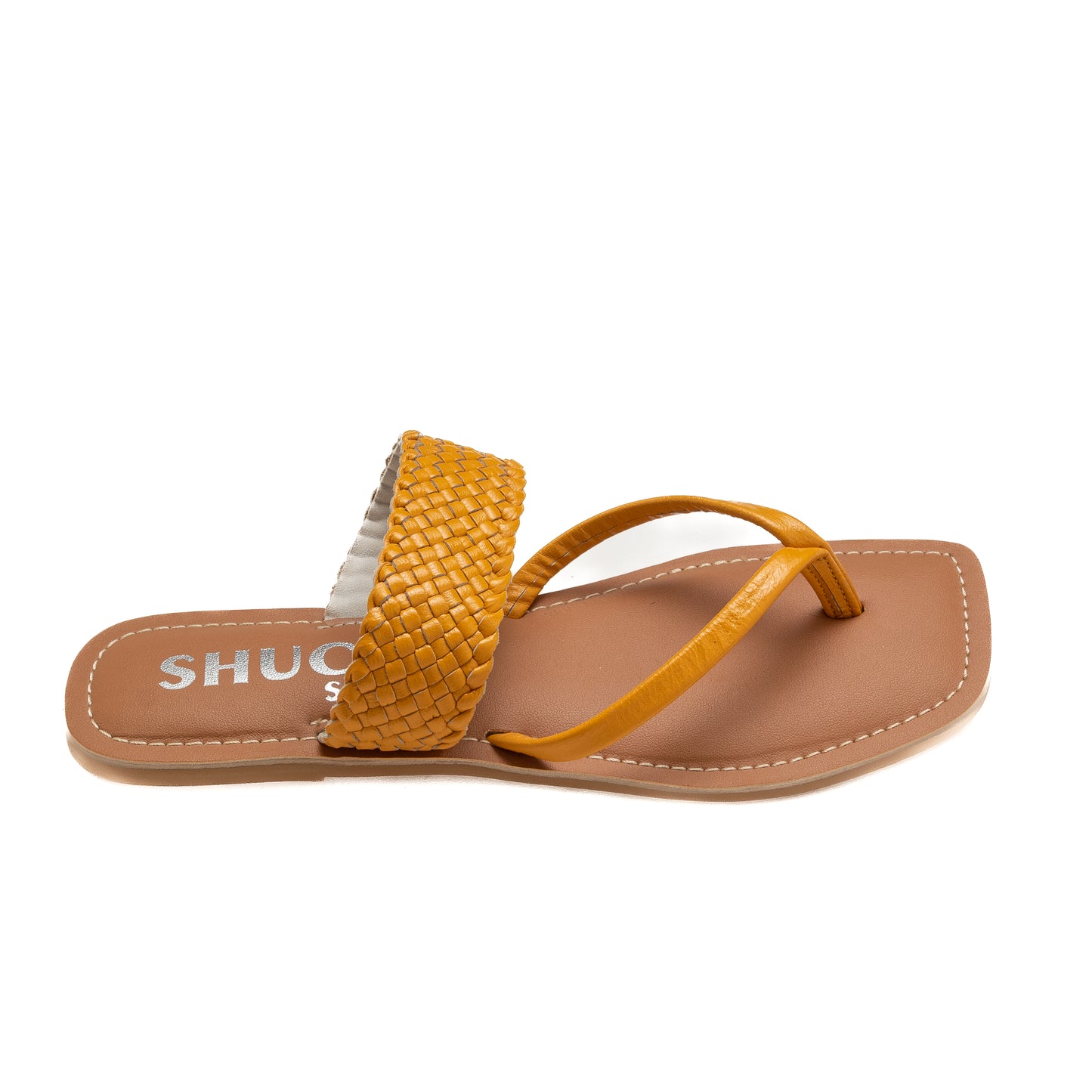 CAPRI MUSTARD FLAT SANDAL