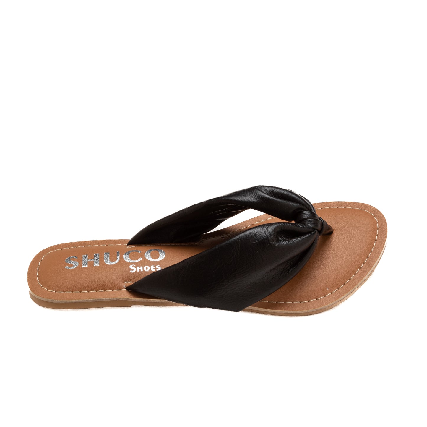 EMMY BLACK FLAT SANDAL