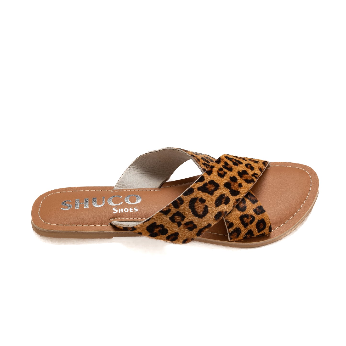 BRIA LEOPARD FLAT SANDAL