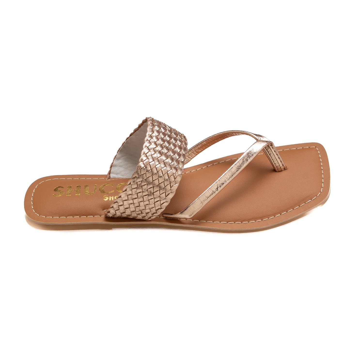 CAPRI GOLD FLAT SANDAL