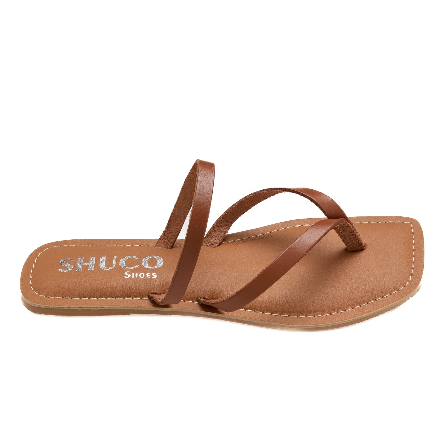 IRIS TAN FLAT SANDAL