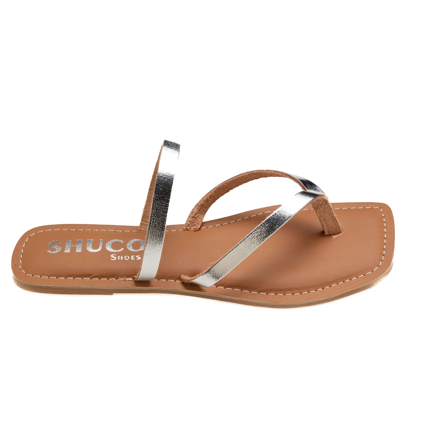 IRIS SILVER FLAT SANDAL