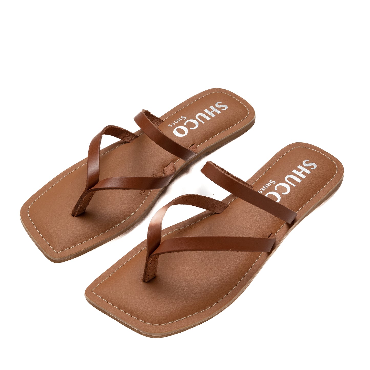 IRIS TAN FLAT SANDAL