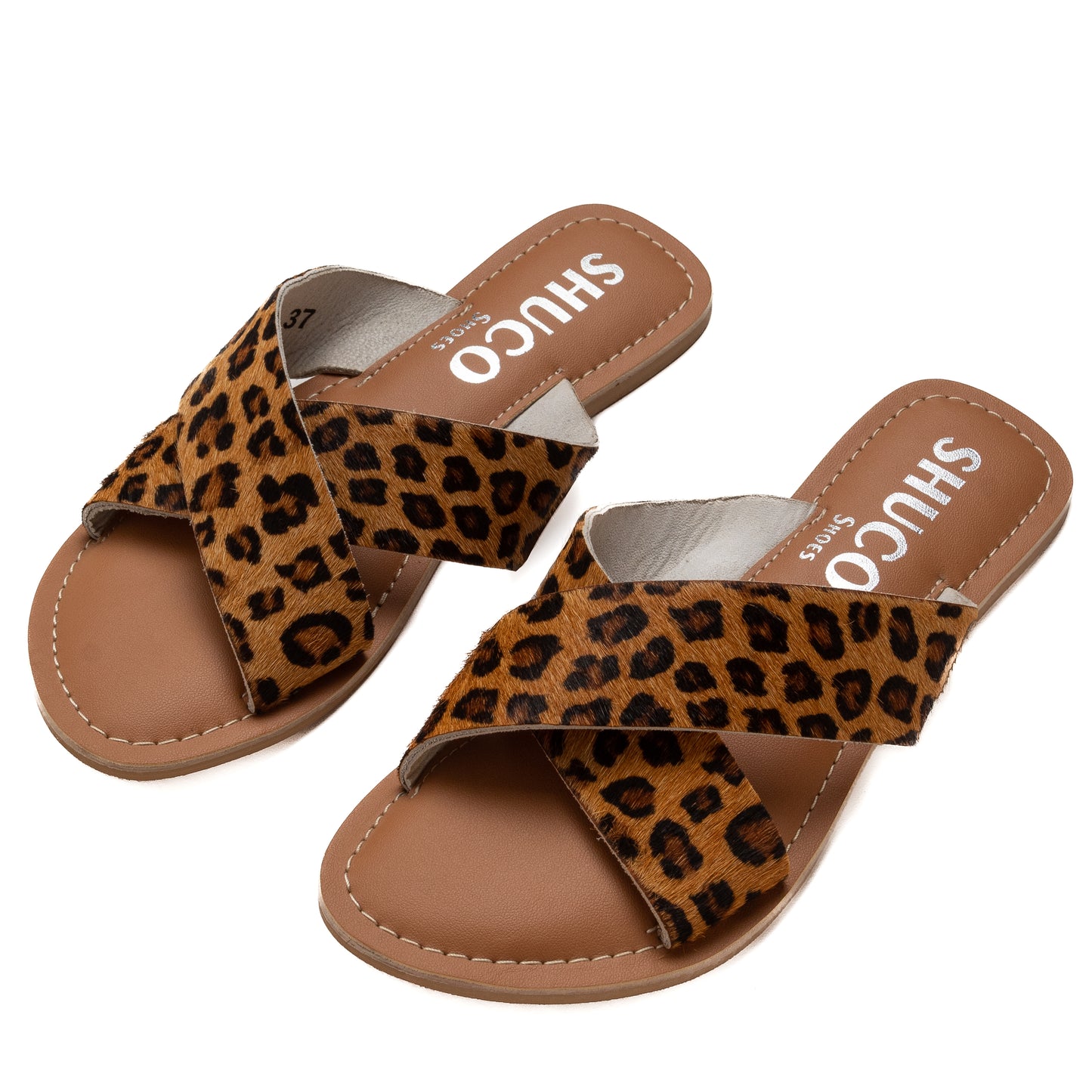 BRIA LEOPARD FLAT SANDAL