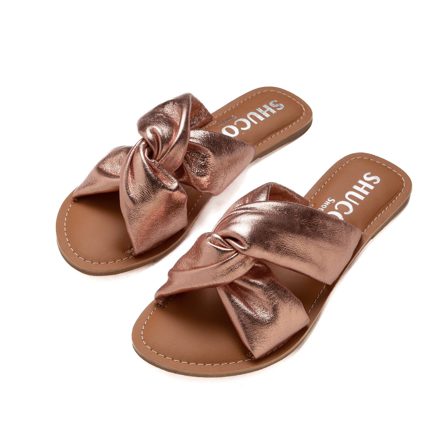 CLEO ROSEGOLD FLAT SANDAL