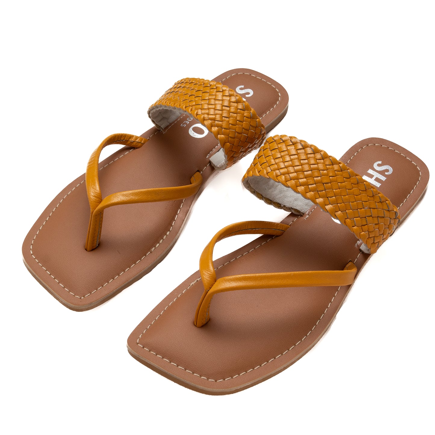 CAPRI MUSTARD FLAT SANDAL