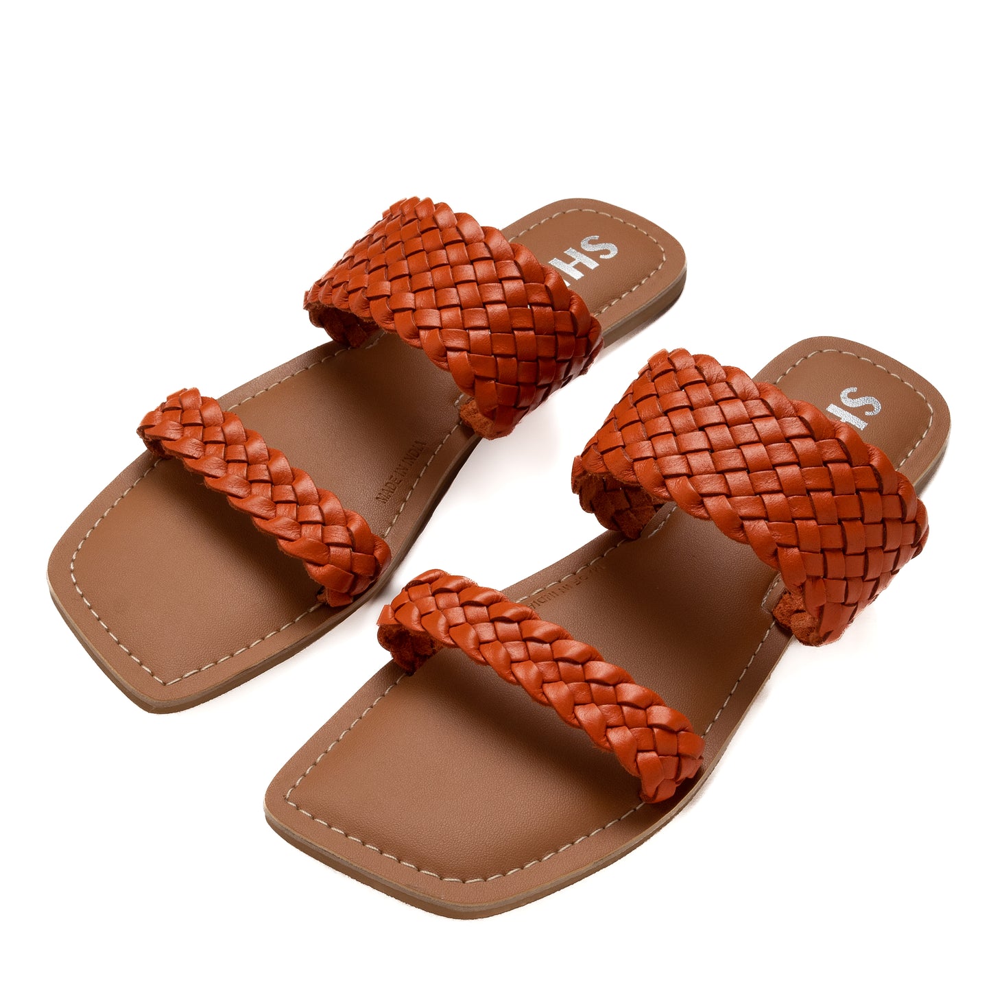 JEN ORANGE FLAT SANDAL