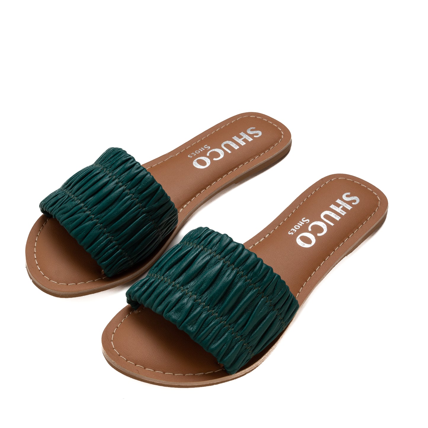 AARYA TEAL FLAT SANDAL