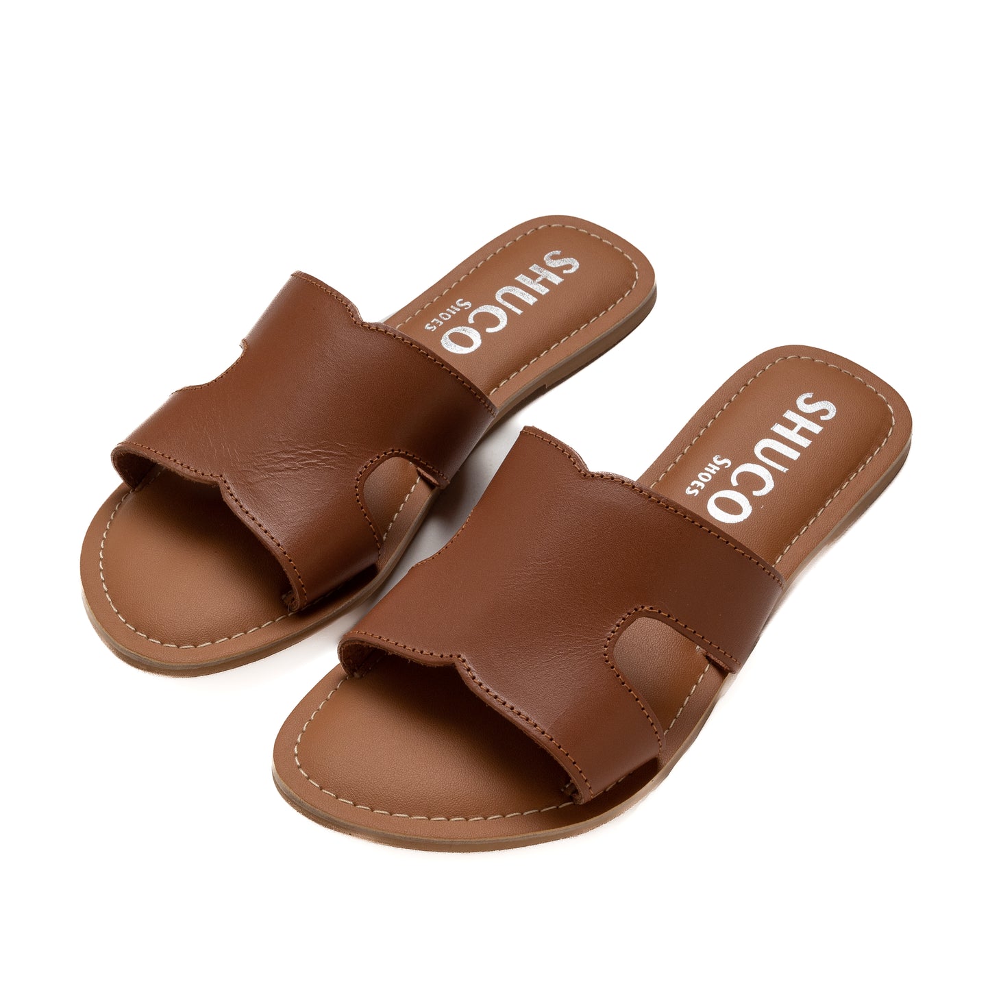 KARA TOBACCO FLAT SANDAL