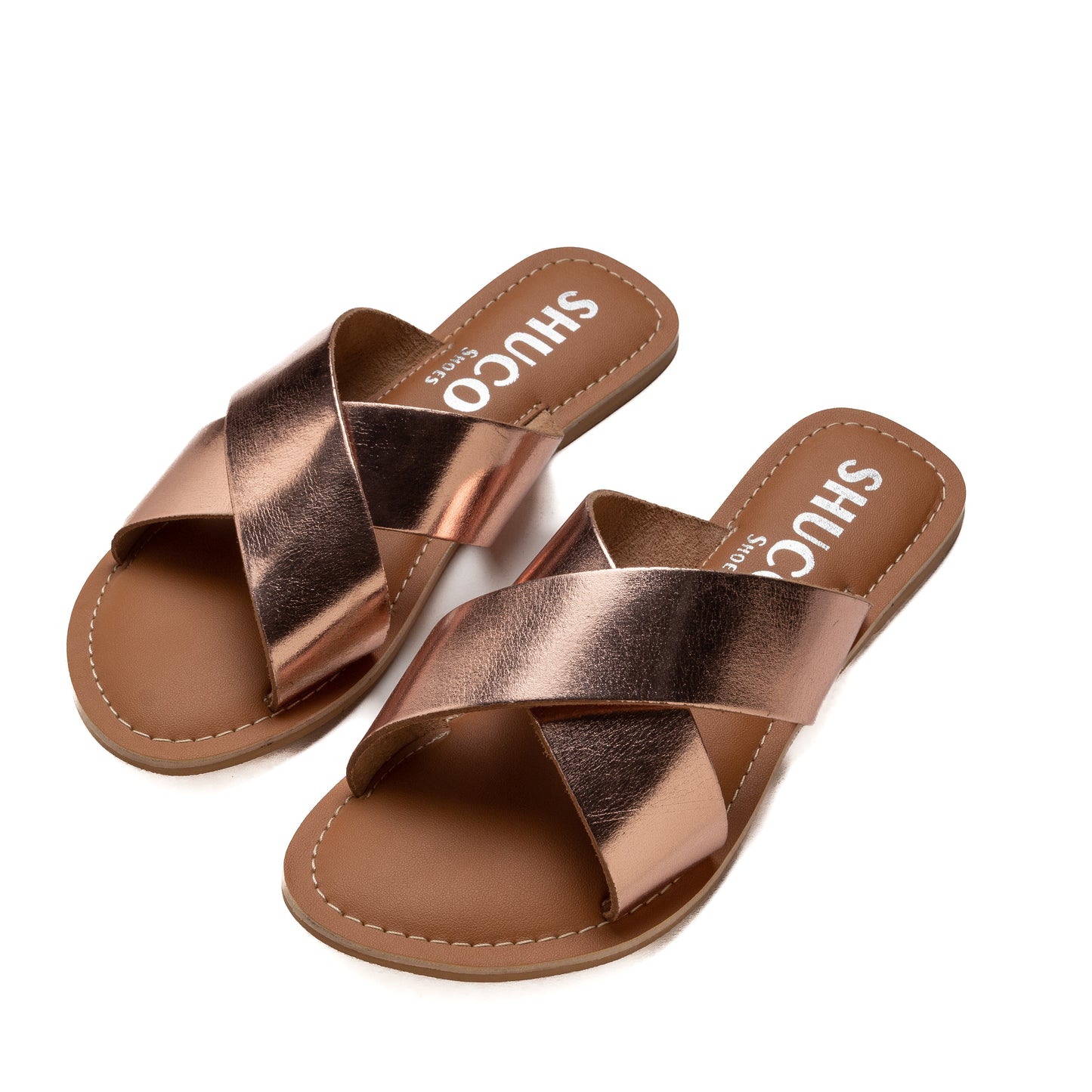 BRIA ROSEGOLD FLAT SANDAL