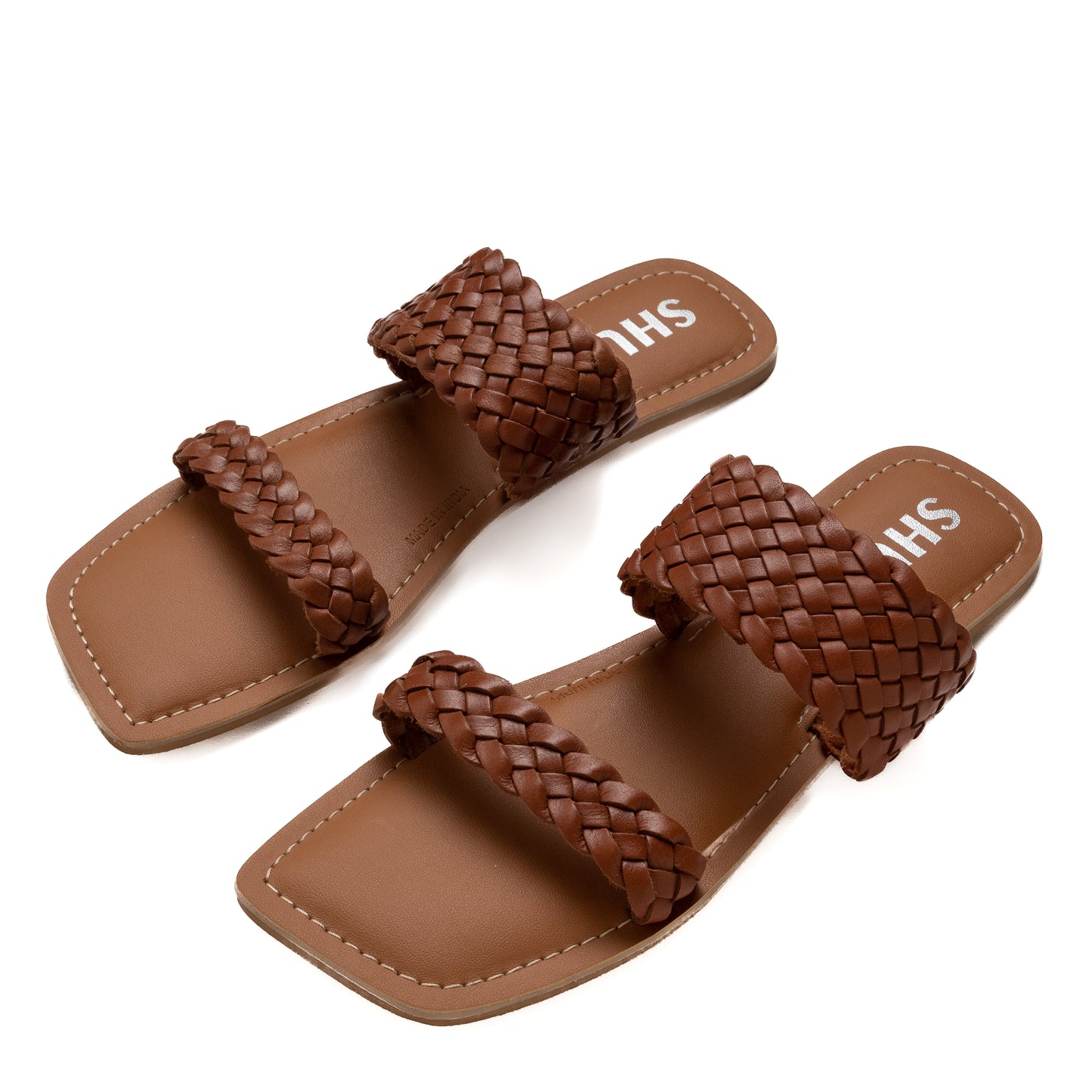 JEN COGNAC FLAT SANDAL