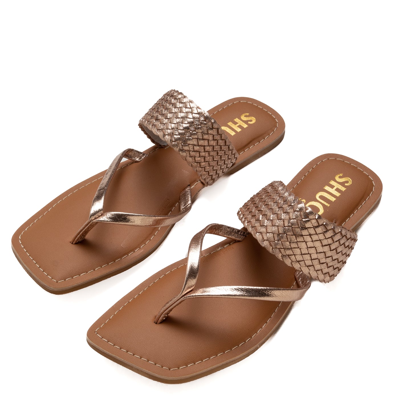 CAPRI GOLD FLAT SANDAL