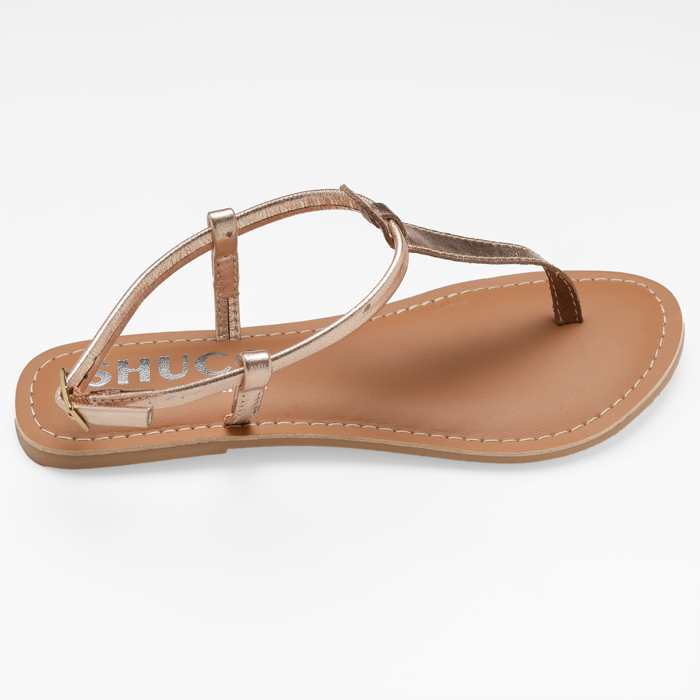 ALMA GOLD FLAT SANDAL