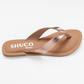 SARA ROSEGOLD FLAT SANDAL