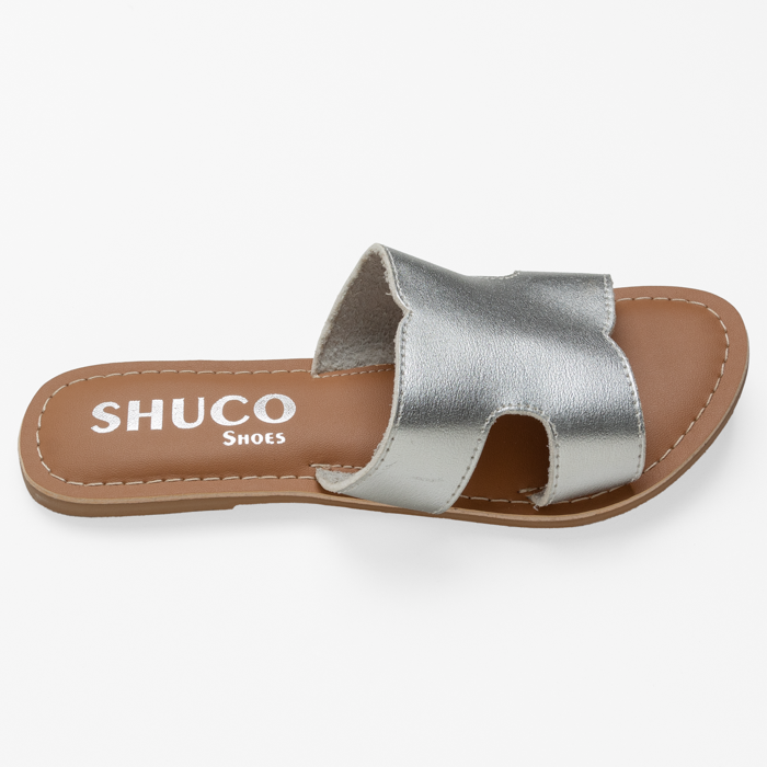 KARA SILVER FLAT SANDAL