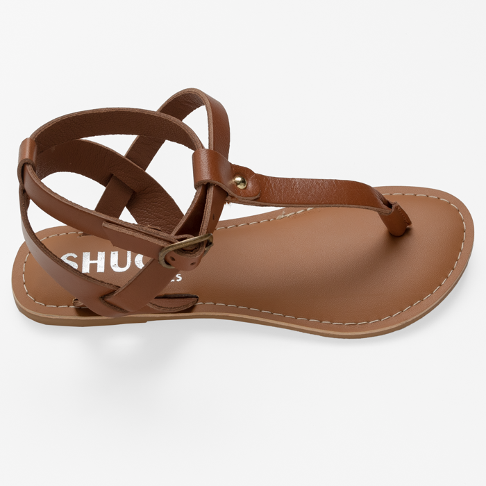 GRACE TAN FLAT SANDAL