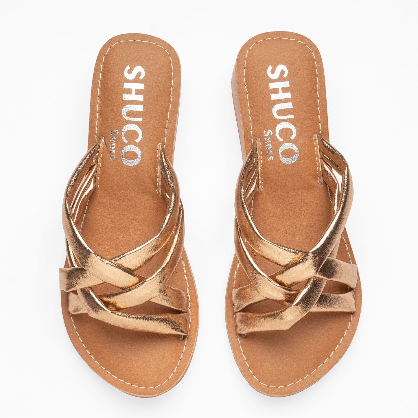 KYLEE ROSEGOLD WEDGE HEEL SANDAL