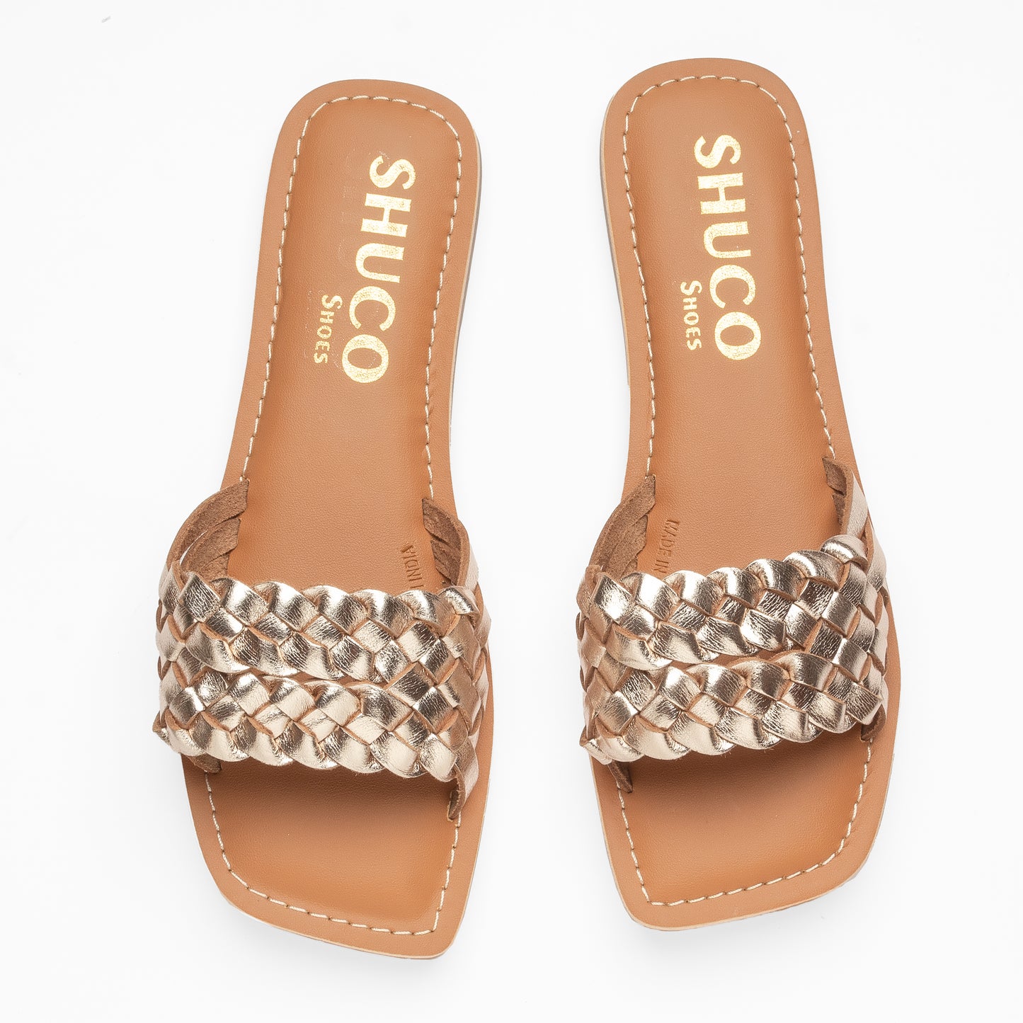 ZORA GOLD FLAT SANDAL