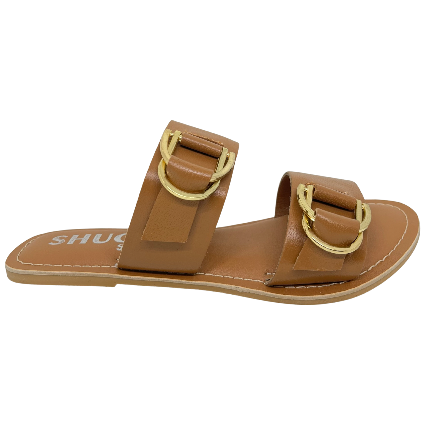 DELLA TAN FLAT SANDAL