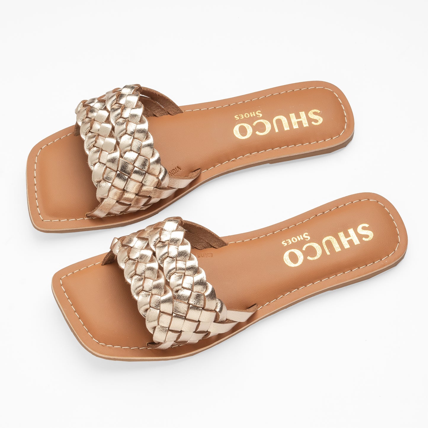 ZORA GOLD FLAT SANDAL