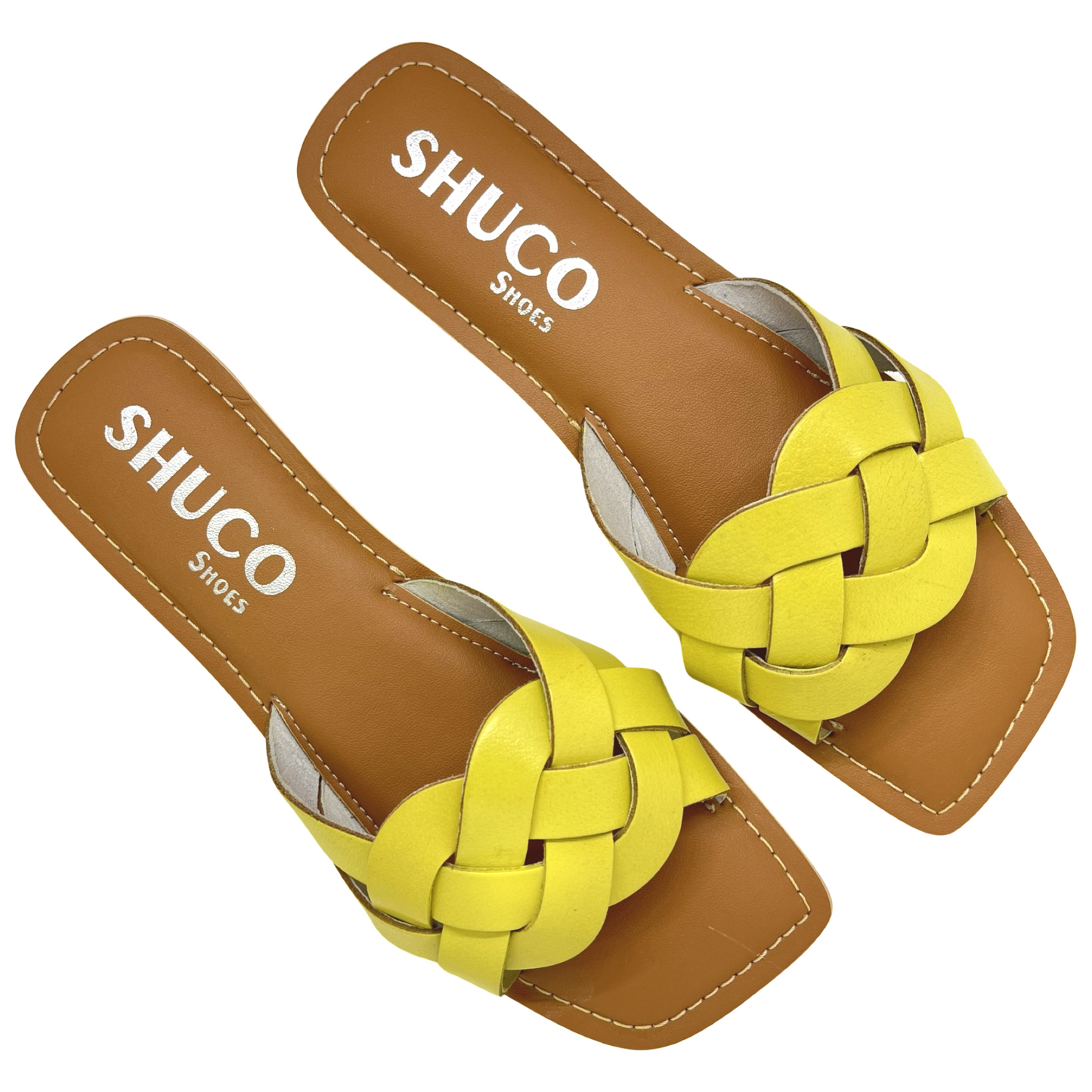 LEA YELLOW FLAT SANDAL