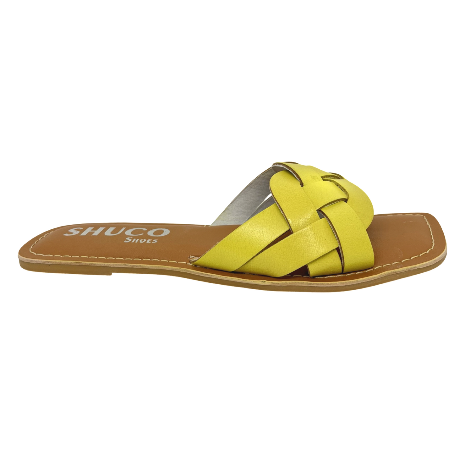 LEA YELLOW FLAT SANDAL