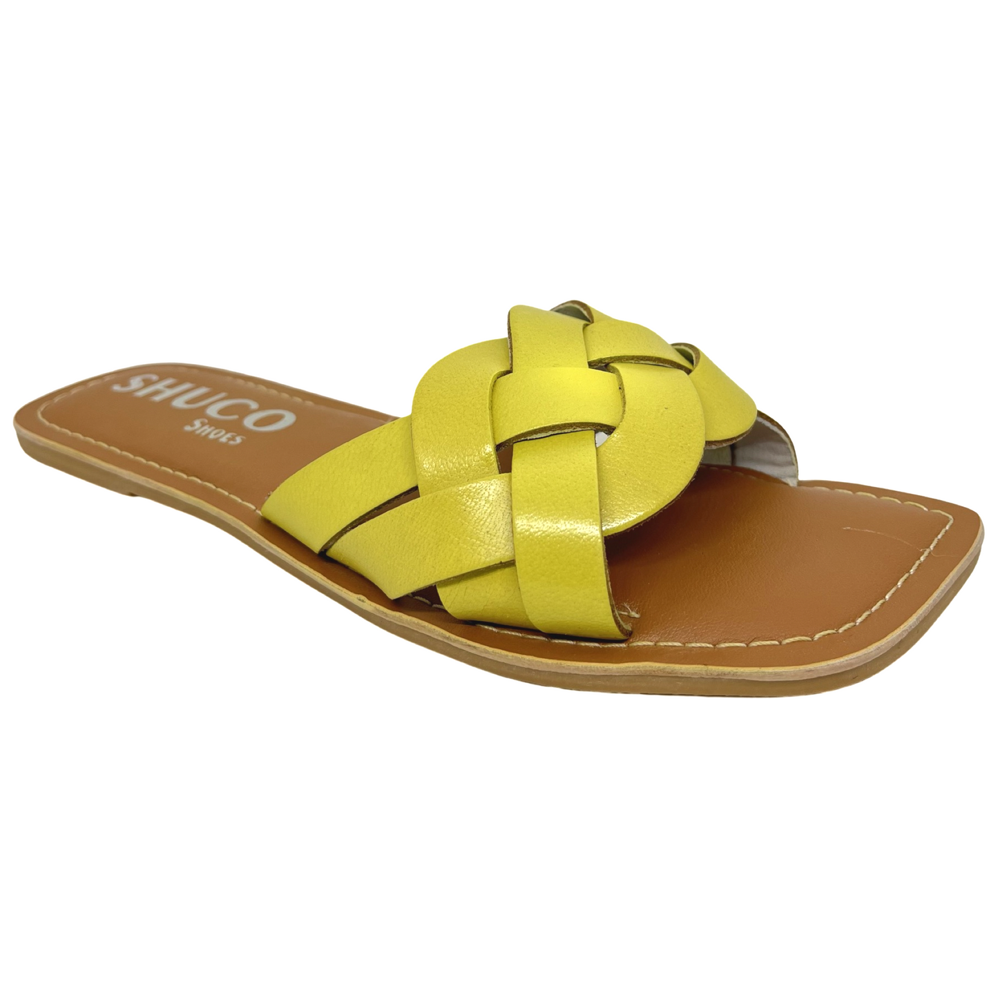 LEA YELLOW FLAT SANDAL